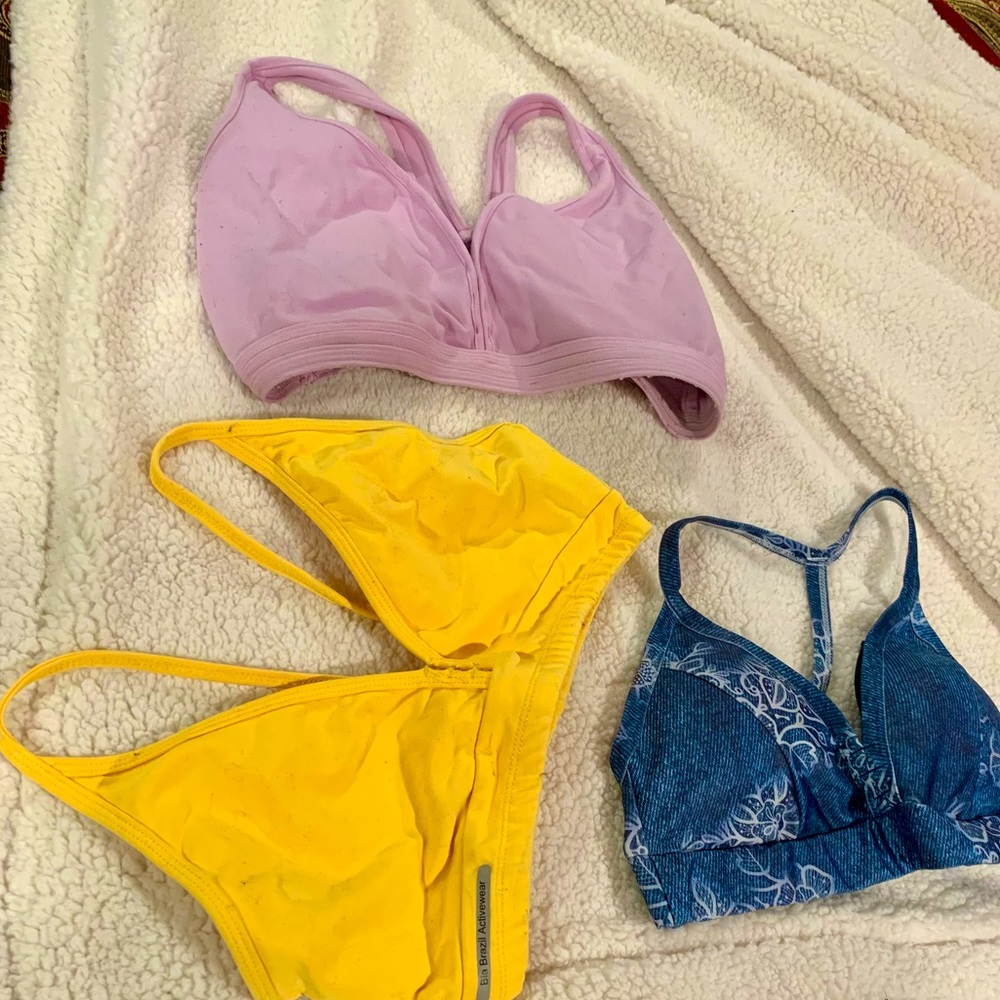 3 Brazilian Workout Tops - set of three